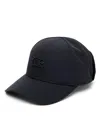 C.p. Company Structured Baseball Cap With Curved Visor And Embroidered Eyelets In 888 Total Eclipse
