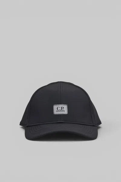 C.p. Company Baseball Cap In Black