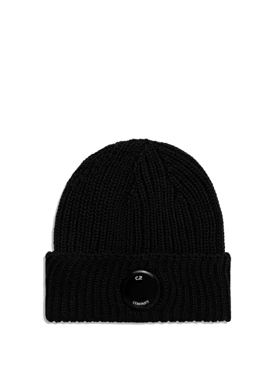 C.p. Company Beanie Hat In Black