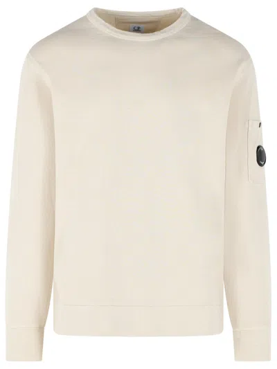 C.p. Company Beige Cotton Sweatshirt In Multi