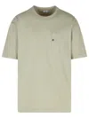 C.p. Company Relaxed Fit Cotton T-shirt With Chest Pocket Detail In Green
