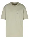 C.p. Company Relaxed Fit Cotton T-shirt With Chest Pocket Detail In Green