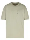 C.p. Company Relaxed Fit Cotton T-shirt With Chest Pocket Detail In Green