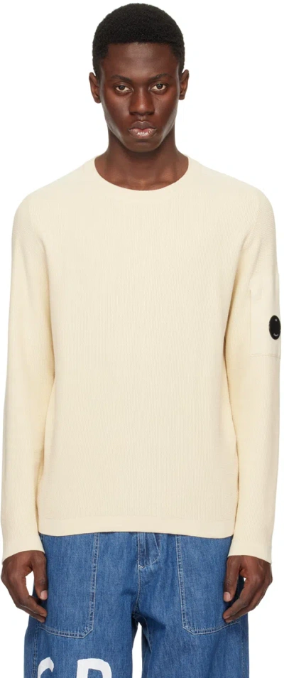 C.P. COMPANY BEIGE LENS SWEATER