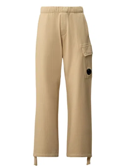 C.p. Company Men Sweatpants Cargo Pant In Diagonal Raised Fleece In Neutral