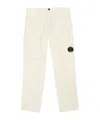 C.p. Company Belt Loop Cargo Pants In White