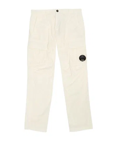 C.p. Company Belt Loop Cargo Pants In White