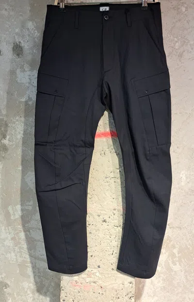 C.p. Company Belt-loop Casual Pants In Black