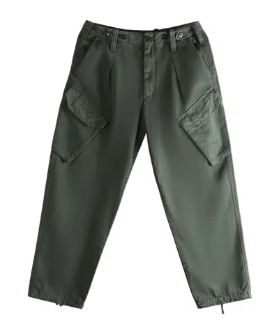 C.p. Company Cargo-pocket Trousers In Green