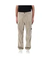 C.p. Company Sateen Stretch Cargo Lens Pants In Nude