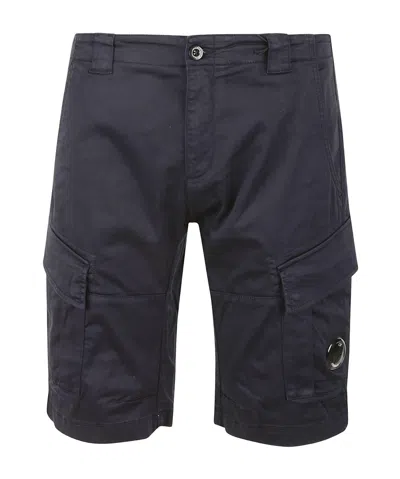 C.p. Company Belt-loop Shorts In Black