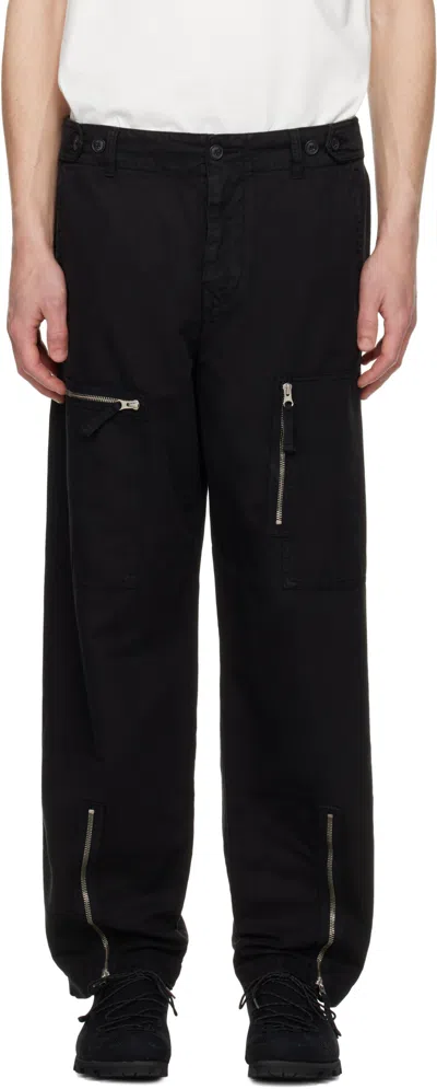 C.p. Company Belt Loops Slacks In Black