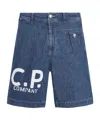 C.p. Company C. P. Company Man Denim Shorts Blue Size 34 Cotton In Blue