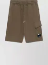 C.p. Company Bermuda Shorts With Side Flap Pocket In Brown
