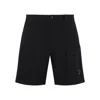 C.p. Company Bermuda Shorts With Stretch Cotton Blend In Black