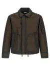 C.p. Company Bi-film Felt Jacket Puffer Jackets Green In Brown