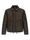 C.p. Company Bi-film Felt Jacket Puffer Jackets Green In Brown