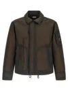 C.p. Company Bi-film Felt Jacket Puffer Jackets Green In Green