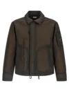 C.p. Company Bi-film Felt Jacket Puffer Jackets Green In Green