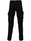 C.p. Company C.p.company Cotton Cargo Trousers In Black