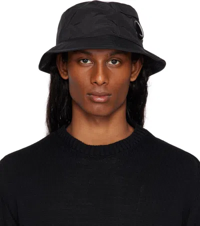 C.p. Company Black Chrome-r Bucket Hat In 999 Black