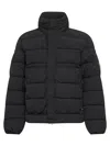 C.p. Company Black Chrome-r Hooded Down Jacket In Black