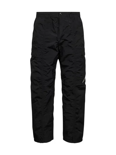 C.p. Company Chrome-r Regular Cargo Lens Pants Trousers Black