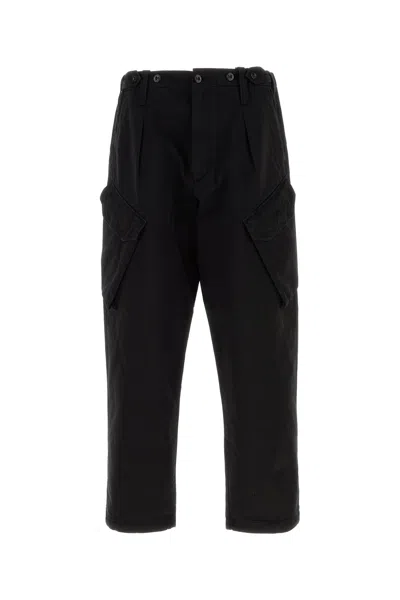 C.p. Company Black Cotton Cargo Pant
