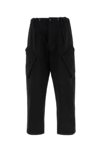 C.P. COMPANY BLACK COTTON CARGO PANT