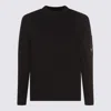 C.p. Company C.p.company Cotton Blend Crew-neck Sweater In Black