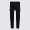 C.p. Company Utility Trousers With Belt Loops And Cargo Pockets In Black