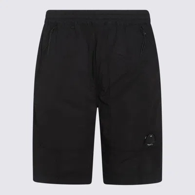 C.p. Company Lens Shorts In Black