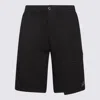C.p. Company Black Microreps Cargo Shorts In Black