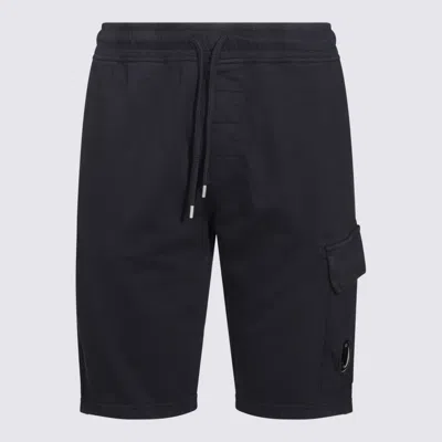 C.P. COMPANY BLACK COTTON SHORTS