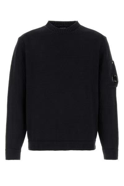 C.P. COMPANY BLACK COTTON SWEATER