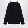 C.p. Company Black Cotton Sweater Men In Black