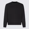 C.p. Company Dark Blue Cotton Sweatshirt In Black