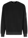C.p. Company Pocket-patch Crew Neck Sweatshirt In Black
