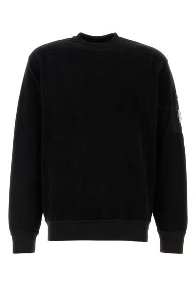 C.P. COMPANY BLACK COTTON SWEATSHIRT