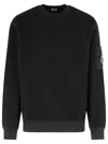 C.p. Company Pocket-patch Crew Neck Sweatshirt In Black