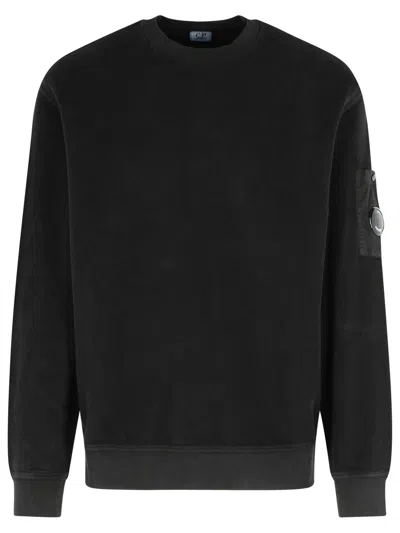 C.P. COMPANY C.P. COMPANY BLACK COTTON SWEATSHIRT MEN