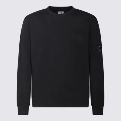 C.p. Company Black Cotton Sweatshirt In Blue