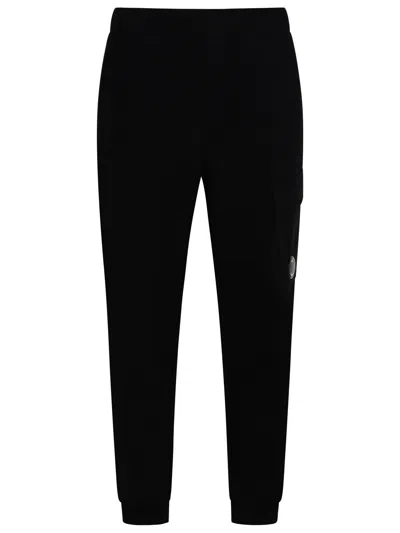 C.P. COMPANY BLACK COTTON TROUSERS