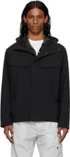C.p. Company Black C.p. Shell-r Double Pocket Goggle Jacket In 999 Black
