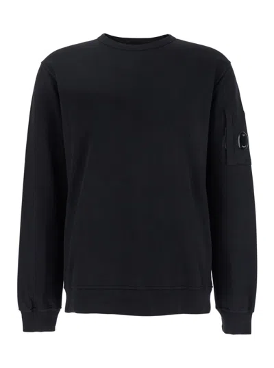 C.P. COMPANY C.P. COMPANY BLACK CREWNECK SWEATSHIRT