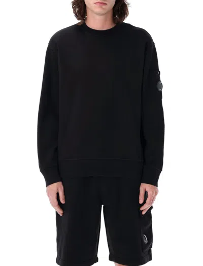 C.P. COMPANY BLACK CREWNECK SWEATSHIRT