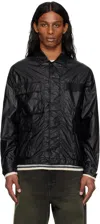 C.p. Company Relaxed Fit Black Shirt Jacket In 999 Black
