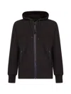 C.p. Company C.p.company Sweatshirts Hooded Open In Black