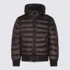 C.p. Company Black Down Jacket Made Of Dd Shell Cp Company In Green