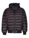 C.p. Company Black Down Jacket Made Of Dd Shell Cp Company In Brown